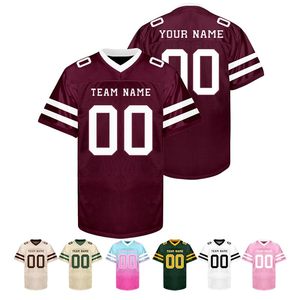Custom Sublimated Mesh V-Neck Football Jersey Short Sleeve Breathable Team Name Print Adult Unisex All Seasons Regular Fit - Product Image 1
