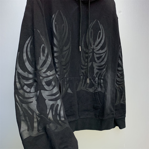 Sudadera informal extragrande a rayas para mujer – Sudadera con capucha de algodón personalizada - Product Image 1