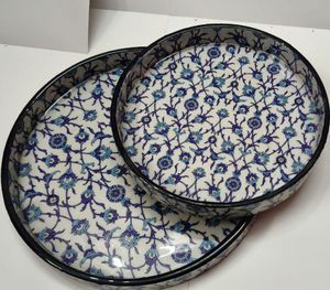 Bandeja de Servir de Madera con Estampado Esmaltado para el Hogar, Hotel, Restaurante, Bandeja Decorativa de Perfect Enterprises - Product Image 2