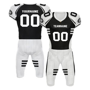 Uniforme de football américain personnalisé en polyester 100 % sublimé, grande taille, col en V, coupe athlétique, vente en gros - Product Image 5