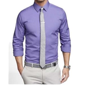 Men's <b>Shirt</b> 100% Cotton Long Sleeve Formal Plain Color Wholesale OEM Plus Size Top Premium Quality Customized Design and Logo - Product Image 1