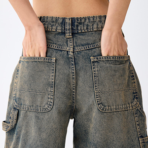 Shorts en jean pour femmes de haute qualité, coupe slim, style décontracté, séchage rapide, respirant, couleur personnalisée, shorts en jean pour femmes à prix de gros - Product Image 5