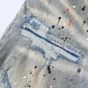 Pantalones Vaqueros Premium para Hombre, Cómodos, Corte Ajustado, Bordados, Impermeables, para Uso Diario, Moda Casual, Duraderos, para Actividades al Aire Libre - Product Image 3