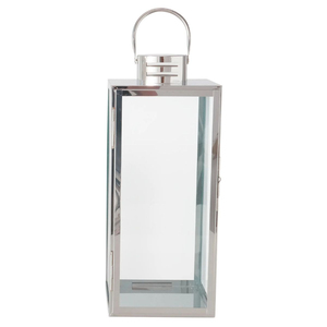 Juego de 3 Faroles Colgantes de Metal y Vidrio con Acabado Plateado Brillante para Bodas y Decoración del Hogar - Product Image 3