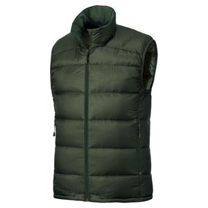 Chaleco cálido de invierno para exteriores, tela de poliéster brillante con acolchado, chalecos de senderismo sin mangas, chaqueta con logotipo personalizado, varios colores - Product Image 1