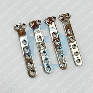 RAICES ENTERPRISES Placa de Bloqueo Ortopédica de 2.7mm, 2x5 Orificios, Acero Inoxidable, Certificación CE Clase II, Certificación ISO 13485, Veterinaria - Product Image 3
