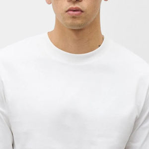 Camiseta de Manga Larga para Hombre, Estilo Casual y Moderno para Uso Diario, Cuello Redondo, Diseño Clásico Liso, Corte Holgado, Algodón/Poliéster, Precio al por Mayor - Product Image 2