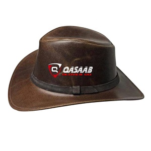 Sombrero de vaquero de cuero occidental barato al por mayor para hombres, para deportes al aire libre, carreras de caballos, ropa informal para fiestas, pesca de viaje - Product Image 5