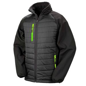 Chaqueta acolchada de secado rápido hecha a medida para hombre Chaqueta acolchada con Capucha con forro Softshell de invierno OEM Chaqueta acolchada con capucha personalizada - Product Image 5
