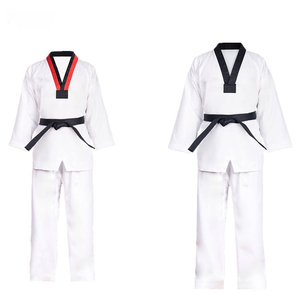 Uniforme de Taekwondo Dobok de Alta Calidad y Durabilidad, Unisex, Blanco, de Algodón Transpirable, Ropa de Artes Marciales, Logotipo Personalizado, Producción Rápida, 240g - Product Image 2
