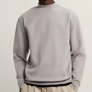 เสื้อสเวตเชิ้ตผู้ชายแบบคอกลม OEM สำหรับใส่เล่นกีฬา  แบบเรียบๆ ไม่มีลาย - Product Image 2