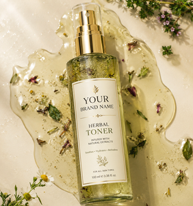 Tónico Facial Herbal Natural con Agua de Rosas y Aloe Vera, Marca Privada, Limpieza Profunda de Poros, Hidratante y Control de Grasa, Bruma Facial - Product Image 1