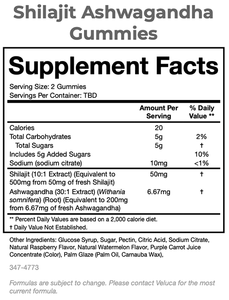 Gomitas de Shilajit Orgánico de Alta Calidad, Suministro Global, Marca Privada, Suplemento para el Cuidado de la Salud para Adultos, 60 Unidades en Envase PET - Product Image 4