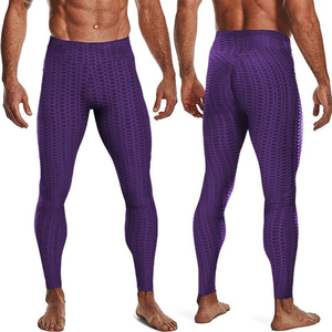 High Quality Custom Design Gym Fitness Running <b>Men</b> <b>Leggings</b> \ Breathable Seamed <b>Compression</b> <b>Men</b> Pant <b>Leggings</b> - Product Image 5