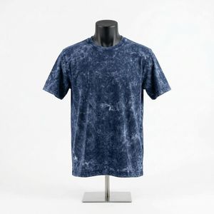 เสื้อยืดผู้ชายแบบดีไซน์เอง ล้างสีแบบแอซิดวอช ผ้าฝ้าย 100% คุณภาพเยี่ยม เสื้อยืดแอซิดวอชสำหรับผู้ชาย - Product Image 1