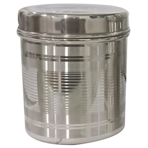 Vintage Galvanized Metal <b>Flour</b> Storage Canister With Airtight Wooden Lid Food Grade Iron Kitchen Bin For Farmhouse Pantry - Product Image 5