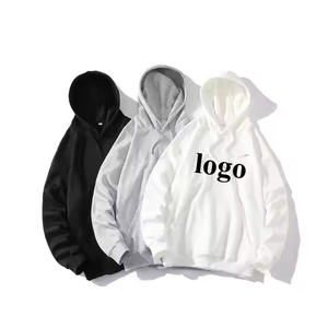 Sweat à capuche personnalisé en coton avec bretelles, pour hommes et femmes, même style pour les couples, avec faible MOQ - Product Image 1