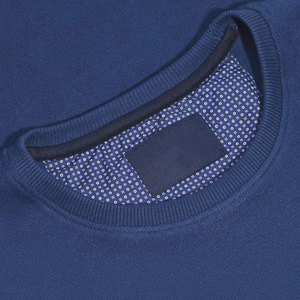 Sudadera de Cuello Redondo para Hombre, Color Sólido, Corte Regular, Tejida, Manga Larga, Informal, para Otoño - Product Image 5