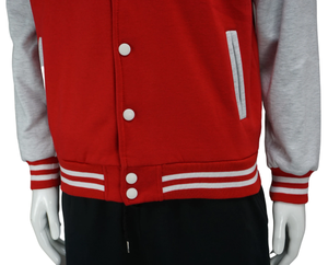 Chaquetas Deportivas Personalizadas al por Mayor, Chaqueta Varsity de Satén Blanca y Azul para Hombre, Chaquetas Personalizadas de Alta Calidad - Product Image 3