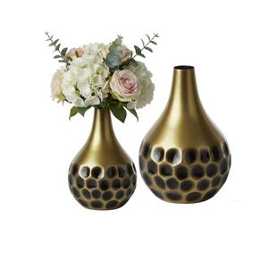 Florero de metal dorado de alta calidad, diseño fabuloso, florero decorativo para interiores, para decoración de mesa, florero para decoración del hogar - Product Image 2