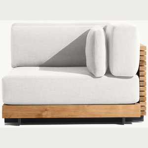 Muebles de sofá hechos de madera de teca con un estilo moderno y sencillo, aptos para uso en exteriores o interiores, resistentes y duraderos. - Product Image 4