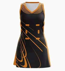 Robes de netball pour femmes sur mesure OEM, maillots sexy sublimés, techniques d'impression, 100% polyester, séchage rapide, respirant - Product Image 1