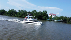 Yacht à moteur de luxe 45 pieds, personnalisation et visite d'usine avec expérience de loisirs sportifs, matériaux composites 1359,4L x 688,8W x 0H cm - Product Image 2