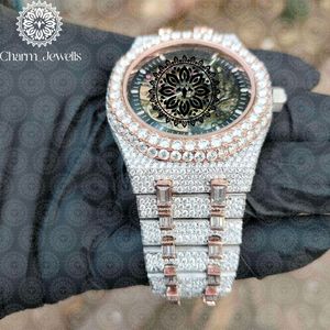 Reloj de Lujo para Hombre Charm, Caja de 40 mm, Movimiento Mecánico Analógico, Correa de Acero Inoxidable con Diamantes, Esfera de Cristal Luminoso, Resistente al Agua 10 Bar - Product Image 2
