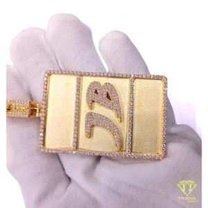 Exclusive <b>Initial</b> <b>Pendant</b> With Premium Moissanite Diamond Stones And Fashion Look - Product Image 2