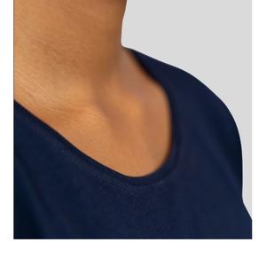 Camiseta de Verano Informal para Mujer, Manga Corta, Cuello en V, Talla Grande, Ecológica, Lisa, con Logotipo Personalizado, Transpirable, de Poliéster de Alta Calidad, Último Modelo - Product Image 5