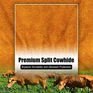 Gants de main de soudeur Mig en cuir fendu de vache Gants de travail de construction résistants à la chaleur Couture anti-coupure Protection électrique - Product Image 6