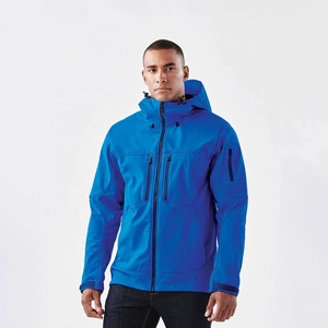 Mens Eco-Friendly Waterproof Bomber Jacket Hooded Windproof Breathable Outdoor Winter Streetwear Solid Dyed Front OEM Custom - Product Image 5