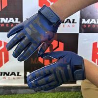 Guantes de Fútbol Americano de Diseño Personalizado con Palma Ultra Adhesiva, Agarre Duradero y Transpirable para Hombre