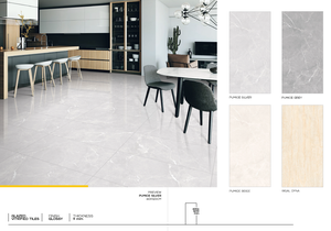 Azulejos de Porcelana Cerámica Brillante de Estilo Moderno, 600x1200mm, 8mm de Grosor, <0.5% de Absorción de Agua, para Paredes Interiores de Villas y Salas de Estar - Product Image 3