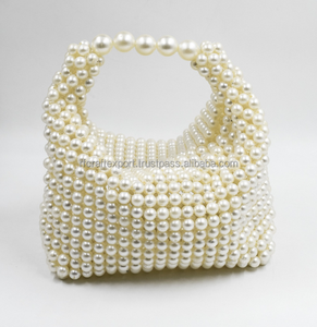 Nueva perla moda de verano bolso de perlas hecho a mano caja de cuentas bolso de mano fiesta de mujer - Product Image 3