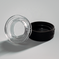 Pot carré en verre de 5 ml résistant aux enfants pour concentrés, échantillons cosmétiques, contenants de dab, avec couvercle à vis en plastique, pour crème de soin en vrac