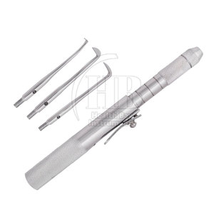 ชุดเครื่องมือถอดครอบฟันแบบแม่นยำ ทำจากสแตนเลส ออกแบบตามหลักสรีรศาสตร์ อุปกรณ์ผ่าตัดทางทันตกรรม ใช้ซ้ำได้ อุปกรณ์การแพทย์ - Product Image 3