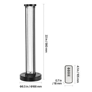 Lampada disinfettante a luce UV da 110 W con purificatore di ozono e telecomando con timer a 3 velocità - Product Image 2