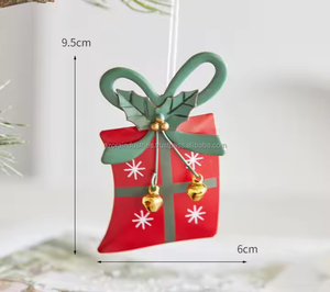 Ornements de Noël Arbre de Noël Pendentifs en métal Fabriqués à la main Objets de collection suspendus Décor de fête - Product Image 1