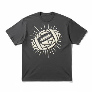 Camiseta de algodón premium con estampado puff, logotipo personalizado, cuello caído, estilo streetwear para hombre, camisetas gráficas de alta calidad. - Product Image 1