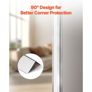 Confezione da 10 Protezioni Angolari in Acciaio Inox 304, 1,5 x 1,5 x 48 Pollici, Protezioni per Bordi a 90 Gradi - Product Image 4