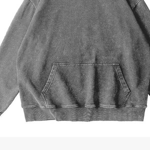เสื้อฮู้ดผู้ชาย สีเทาล้วน แขนยาว ทรงปกติ สวมใส่สบาย ผ้าฝ้ายเฟรนช์เทอร์รี่ เหมาะสำหรับฤดูหนาว เป็นมิตรกับสิ่งแวดล้อม ระบายอากาศได้ดี - Product Image 4