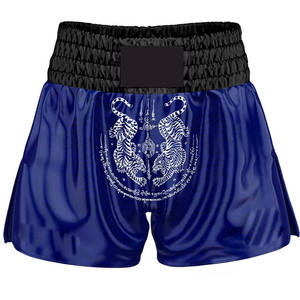 Pantalones Cortos de Muay Thai en Satén para Boxeo, Gimnasio, Karate, Entrenamiento, Combate, Ropa Ligera y Resistente para Artes Marciales - Product Image 4