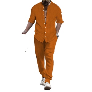 Conjunto Deportivo de Dos Piezas para Hombre, Ecológico, para Invierno, con Logotipo Bordado Personalizado, Alta Calidad, 100% Algodón - Product Image 1