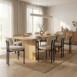 Chaise de salle à manger rembourrée, chaise d'appoint moderne avec structure en métal et assise confortable pour la maison, les restaurants et les hôtels - Product Image 6