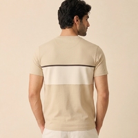 T-shirt décontracté pour homme en coton doux, respirant, coupe classique, manches courtes, streetwear quotidien, OEM