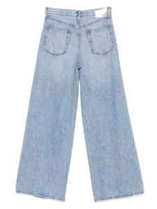 Jean en denim pour femme à taille haute, coupe droite, orné de strass et de cristaux sur les genoux, effet usé, pantalon de mode - Product Image 3