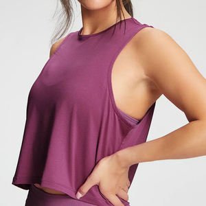 100% Cotton Casual Women's Tank <b>Tops</b>-Breathable Eco-Friendly Quick Dry Slim Fit <b>Plus</b> <b>Size</b> Workout <b>Top</b> with Custom Logo - Product Image 3