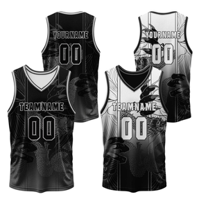 Maillot de basketball personnalisé en sublimation, respirant, réversible, pour équipe, conception en 1 jour, livraison en 3 jours - Product Image 3