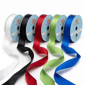 Wholesale 25mm Blue Double Face Satin <b>Ribbon</b> for Gift Wrap Chair Sashes Bouquets Sewing Hair Bows Event Decor Packaging DIY Kits - Product Image 5